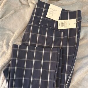 New with tags !! Navy Plaid Pants - 18T